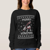 Wijn Ugly KerstSweater Trui (Voorkant)