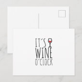 Wijn-uur Briefkaart (Voorkant / Achterkant)