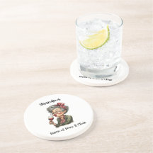 Wijn Uur Koningin Oma Coaster