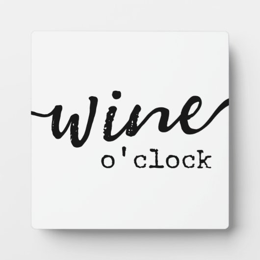 Wijn-uur | Wijnstang Fotoplaat (Voorkant)