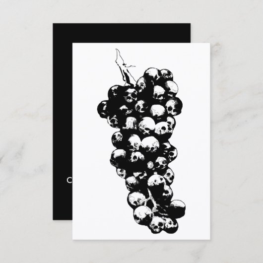 wijn van de dood kaart (Voorkant / Achterkant)