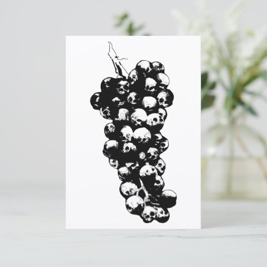 wijn van de dood kaart (Staand voorkant)