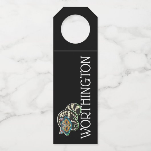 Wijn van de heek - Zie Terug ... Flessenhanger (Achterkant)