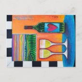 Wijn van de rank briefkaart (Voorkant)