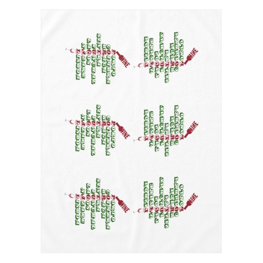 Wijn van Portugal Portugees Wijn Katoen Tafelkleed (Voorkant)