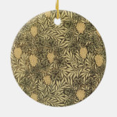 Wijn van William Morris, textielpatronen Keramisch Ornament (Achterkant)