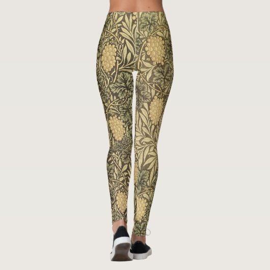 Wijn van William Morris,  textielpatronen Leggings (Achterkant)