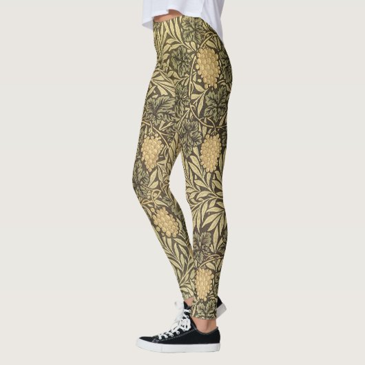 Wijn van William Morris,  textielpatronen Leggings (Links)