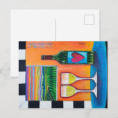 Wijn van wingerd briefkaart (Voorkant / Achterkant)