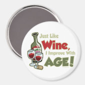 Wijn verbeteren met leeftijd magneet (Voorkant / Achterkant)