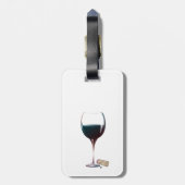 Wijn verbetert met de leeftijd die ik verdien met  bagagelabel (Achterkant verticaal)