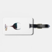 Wijn verbetert met de leeftijd die ik verdien met  bagagelabel (Achterkant horizontaal)