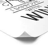 Wijn verbetert met de leeftijd waarop ik met wijn poster (Hoek)