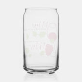 Wijn verbetert met leeftijd blikvorm glas (Achterkant)