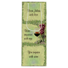 Wijn verbetert met Leeftijd - Je verbetert met wij Cadeautas