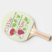 Wijn verbetert met leeftijd tafeltennisbatje (Zijkant)