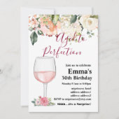 Wijn verjaardagsuitnodiging, Gerijpt tot perfectie Kaart (Voorkant)