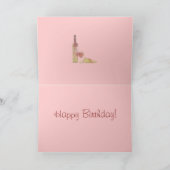 Wijn verouderd tot perfecte verjaardag kaart (Binnen)