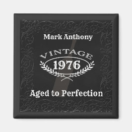 Wijn verouderd tot perfecte verjaardag magneet