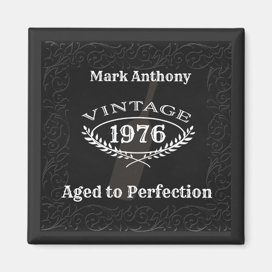 Wijn verouderd tot perfecte verjaardag magneet (Voorkant)