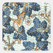  wijn vierkante sticker (Voorkant)