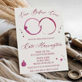 Wijn, Vino voor geloften, wijnvlekken, Bruidsfeest Kaart