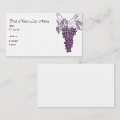 Wijn Visitekaartje (Voorkant / Achterkant)