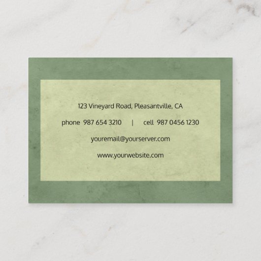 Wijn Visitekaartje (Achterkant)