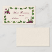 Wijn Visitekaartje (Voorkant / Achterkant)