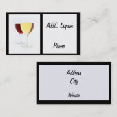 Wijn Visitekaartje (Voorkant / Achterkant)