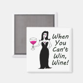 Wijn Vixen gewoon slecht als je niet kunt winnen,  Magneet (Voorkant / Achterkant)