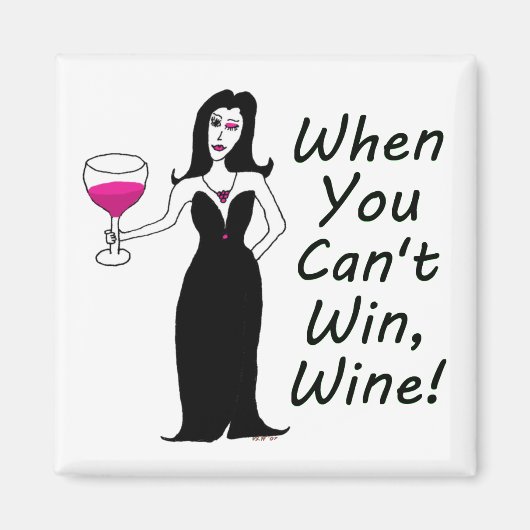 Wijn Vixen gewoon slecht als je niet kunt winnen,  Magneet (Voorkant)