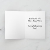 Wijn Vixen Valentijnsdag Kaart (Binnen)