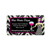 Wijn Vixen Wine Women Design Labels (Voorkant)
