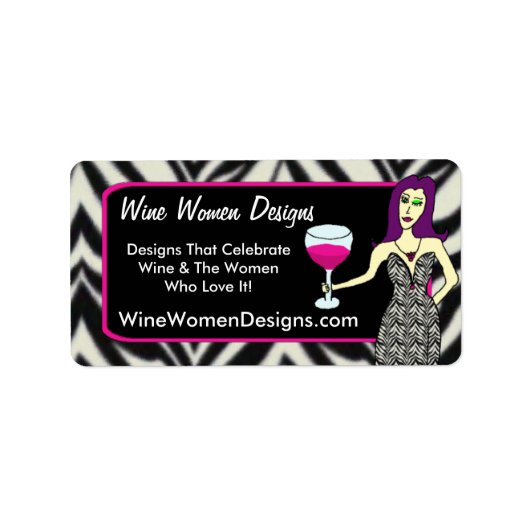 Wijn Vixen Wine Women Design Labels (Voorkant)