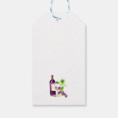Wijn Voor Bruidsbeloften Bruidsfeest Wijn Dank je  Cadeaulabel (Achterkant)