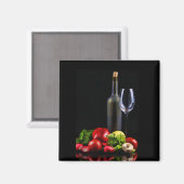 Wijn voor een salade magneet (Voorkant / Achterkant)