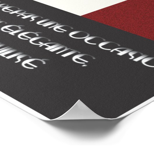 Wijn voor elke keer - in A.M-stijl Poster (Hoek)