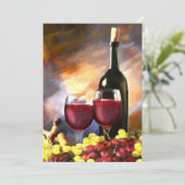 Wijn voor en na kaart (Staand voorkant)