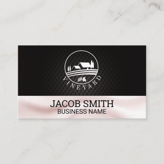 Wijn voor gebruik buitenshuis | Achtergrond zijder Visitekaartje (Voorkant)