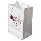 Wijn voor geloften Wijnproeverij bruidsfeest Medium Cadeauzakje (Voorkant Gekanteld)