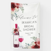 Wijn Voor Huwelijkse Voorwaarden Rood Wijn Welkom Spandoek (Verticaal)