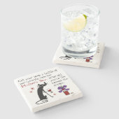 Wijn voor Moederdag Stenen Onderzetter (Zijkant)