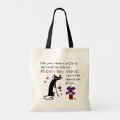 Wijn voor Moederdag Tote Bag (Achterkant)