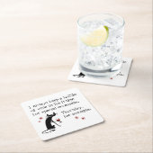 Wijn voor speciale gelegenheden Funny Cat Kartonnen Onderzetters (Insitu)