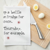 Wijn voor speciale gelegenheden Funny Cat Theedoek (Quarter Fold)