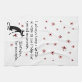 Wijn voor speciale gelegenheden Funny Cat Theedoek (Horizontaal)