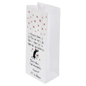 Wijn voor speciale gelegenheden Funny Cat Wijn Cadeautas (Voorkant Gekanteld)