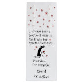 Wijn voor speciale gelegenheden Funny Cat Wijn Cadeautas (Voorkant)