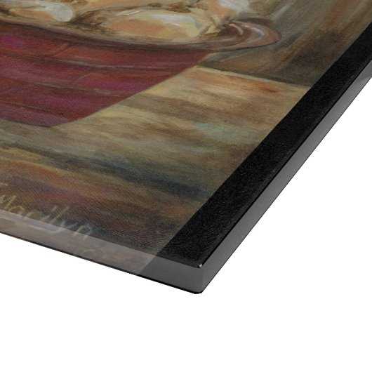 Wijn voor twee glazen karton snijplank (Hoek)